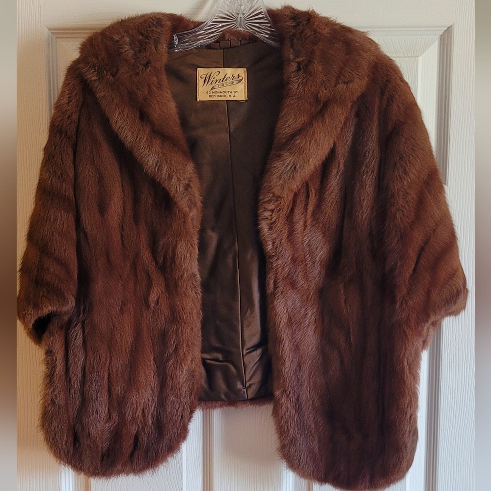 Winters Fur Shop Genuine Mink Shrug